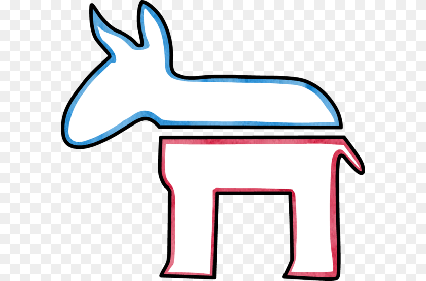Us Democratic Party Donkey Donkey, Animal, Fish, Logo, Sea Life Transparent PNG