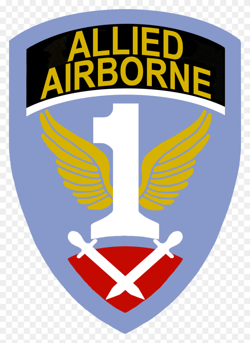 892x1248 Us First Allied Airborne First Allied Airborne Army, Logo, Symbol, Trademark HD PNG Download