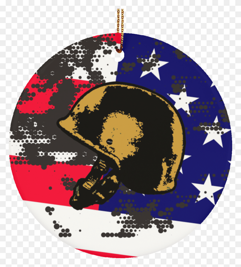 1030x1148 Us Flag Army Circle Ornaments Helmet Patriotic Grunge Usa Market, Astronomy, Disk, Dvd HD PNG Download