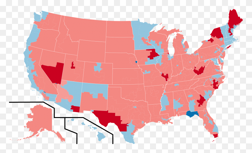 2000x1159 Us House Of Representatives 2018, Map, Diagram, Plot HD PNG Download