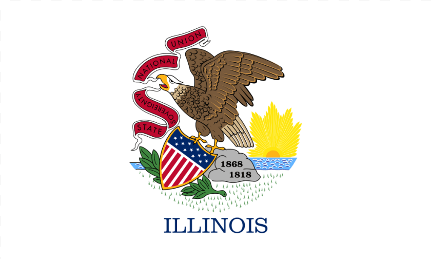 Us Il Illinois Flag Icon, Animal, Bird, Logo, Eagle Clipart PNG