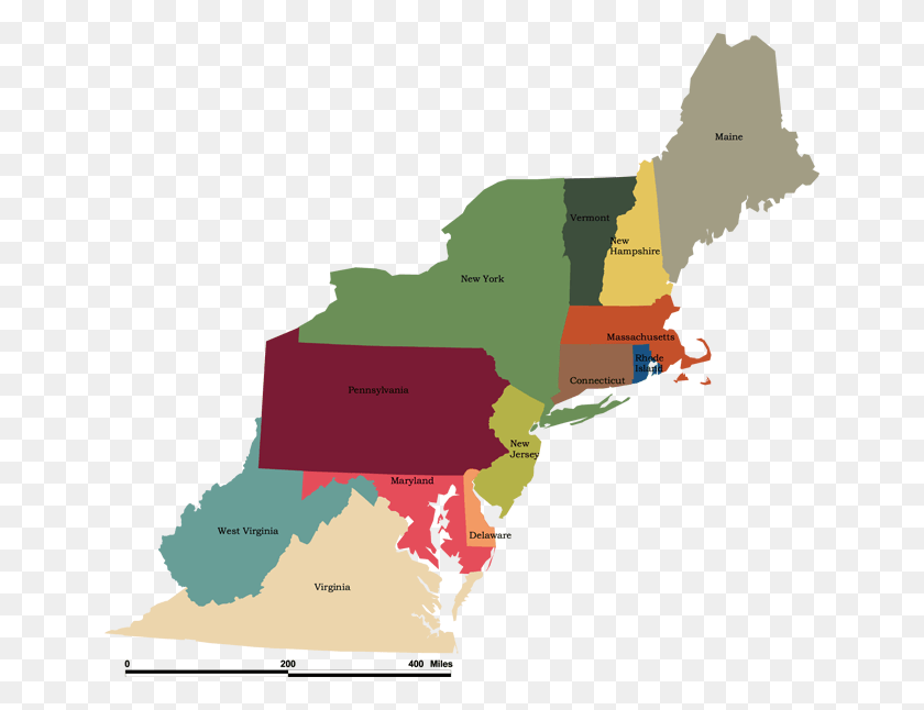 650x586 Us Map Northeast Contemporary Design Map Of Northeast Northeast Region Map, Plot, Diagram, Vegetation HD PNG Download