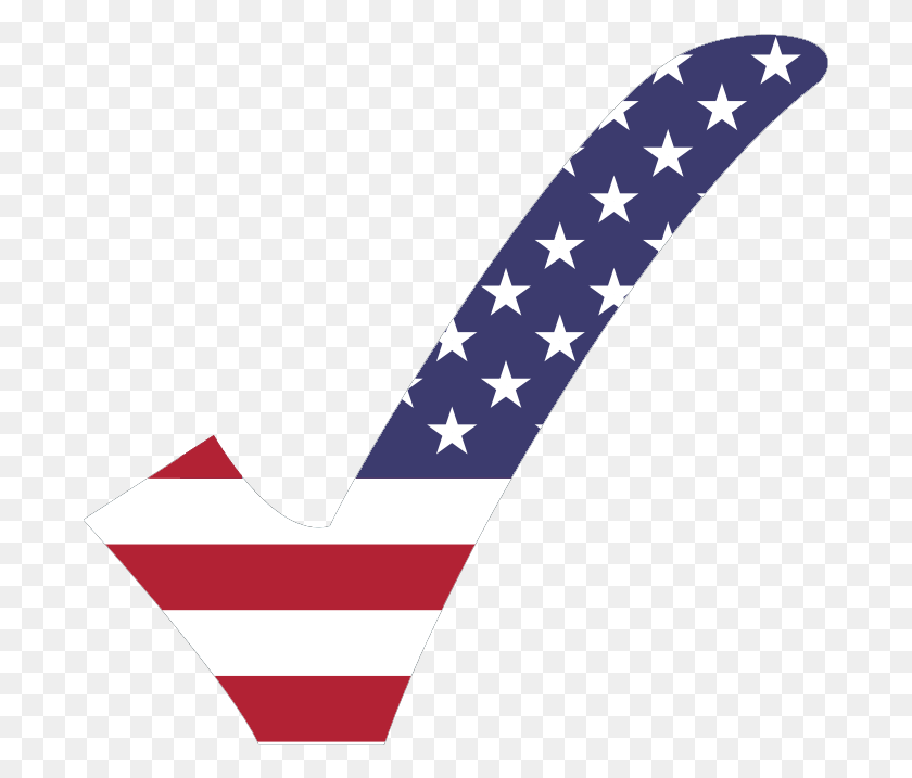 687x657 Usa Check American Flag Check Mark, Flag, Symbol, Logo HD PNG Download