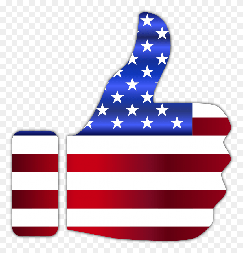 2229x2332 Usa Flag Star Black And White Clipart American Flag Thumbs Up, Flag, Symbol, Star Symbol HD PNG Download