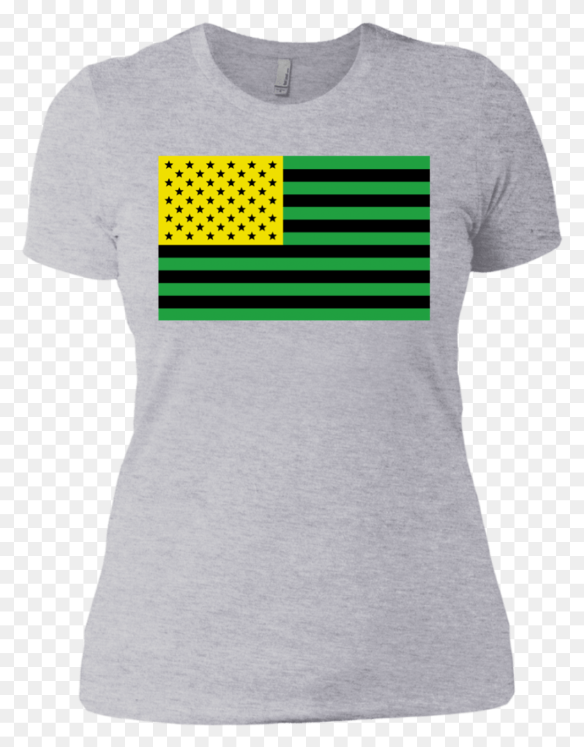 879x1144 Bandera De Estados Unidos Con Los Colores De La Bandera De Jamaica, Ropa, Vestimenta, Camiseta Hd Png