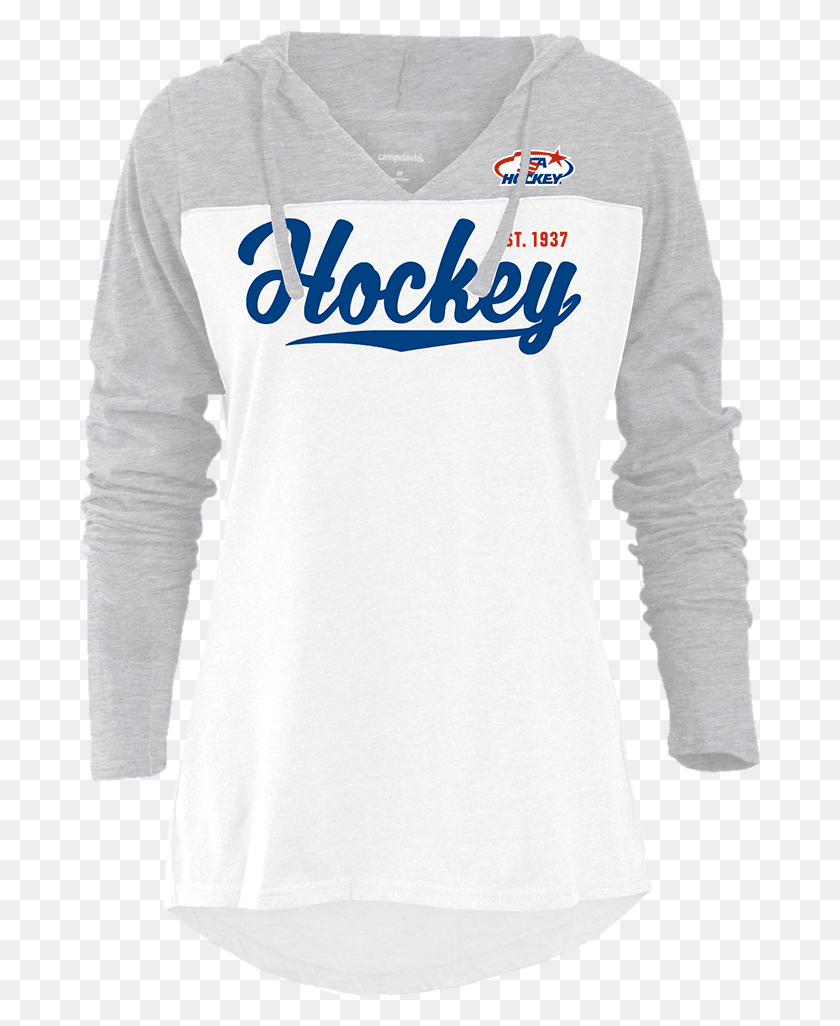 680x966 Usa Hockey Ladies Knockout Hoodie Long Sleeved T Shirt, Sleeve, Clothing, Apparel HD PNG Download