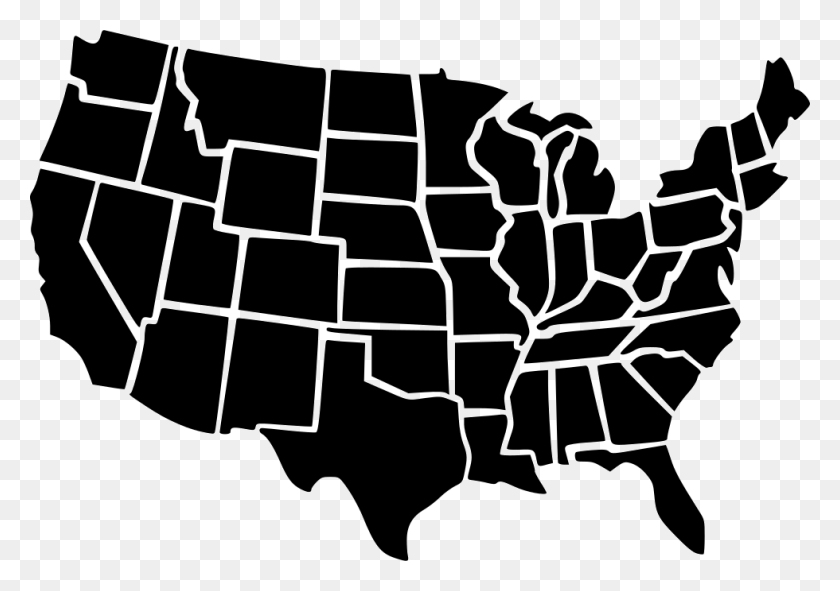 980x668 Usa Map Comments Usa Map Svg File, Chess, Game, Stencil HD PNG Download