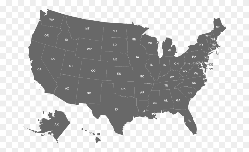 688x454 Usa Map States Most Likely To Survive A Zombie Apocalypse, Diagram, Atlas, Plot HD PNG Download