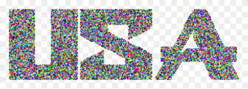2346x728 Usa Mosaic, Alphabet, Text HD PNG Download