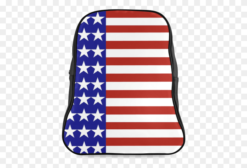 422x514 Usa Patriotic Stars Amp Stripes School Backpacklarge Garment Bag, Flag, Symbol, American Flag HD PNG Download