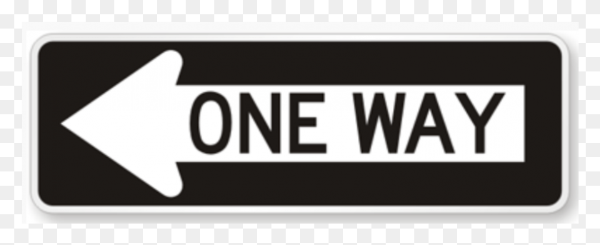 795x289 Usa Road Sign One Way One Way Sign, Text, Number, Symbol HD PNG Download