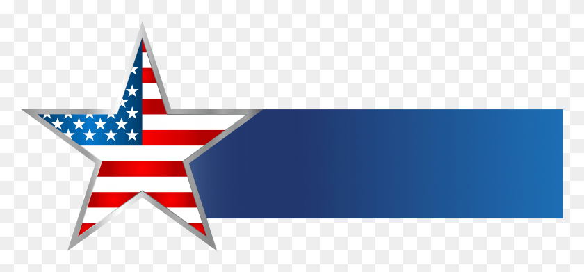 7962x3388 Usa Star Banner Clip Art Image Clip Art Of American Banner, Envelope, Mail, Airmail HD PNG Download