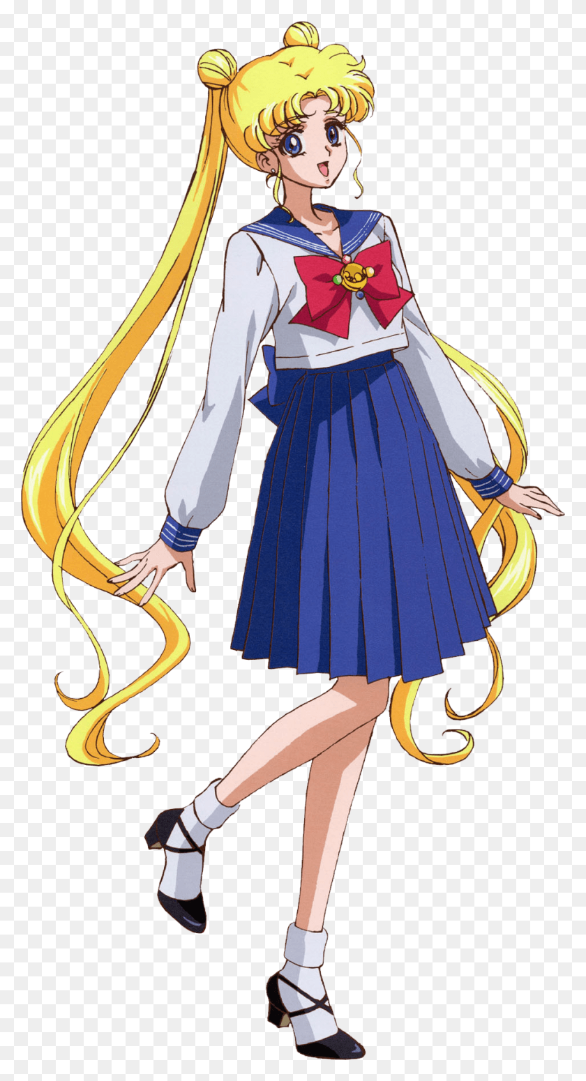 951x1817 Usagi Tsukino Sailor Moon Usagi School Uniform, Comics, Book, Manga HD PNG Download