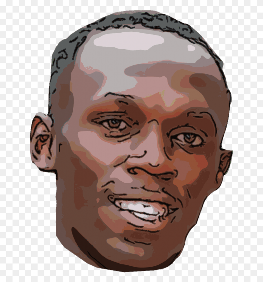 653x839 Usain Bolt Illustration, Head, Face, Person HD PNG Download