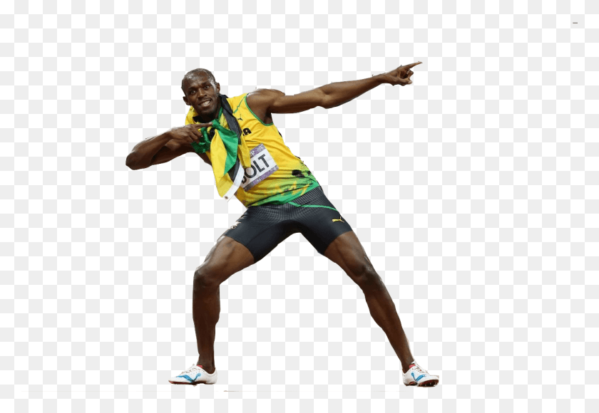 1279x853 Usain Bolt Sideview Usain Bolt White Backgrounds, Person, Human, Shorts HD PNG Download