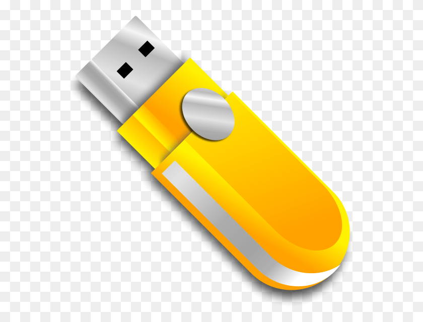 567x580 Usb Key Clip Arts Usb Flash Drive Clipart, Flashlight, Lamp, Cylinder HD PNG Download