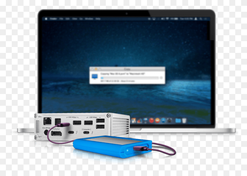 911x630 Usb Ports On The Thunderbolt 3 Dock 3 Computer By Thunderbolt, Monitor, Screen, Electronics HD PNG Download