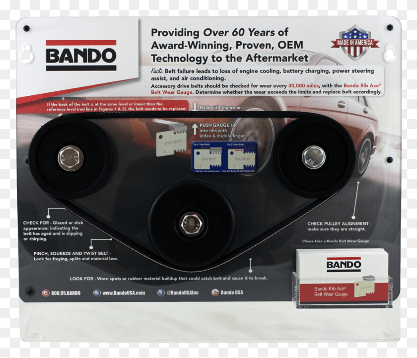 1119x949 Use It With Our Bando Wear Gauge Display Bando Belt, Car, Vehicle, Transportation HD PNG Download