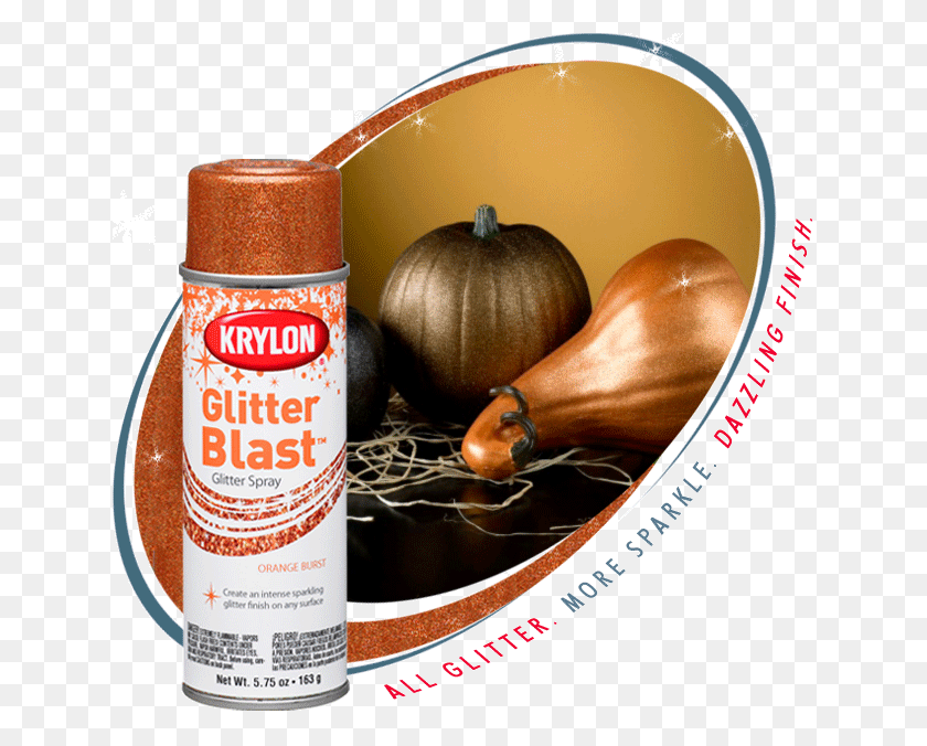 635x616 Use Krylon Glitter Blast Spray Paint For A Cool Effect Krylon Glitter Blast Citrus, Label, Text, Plant HD PNG Download