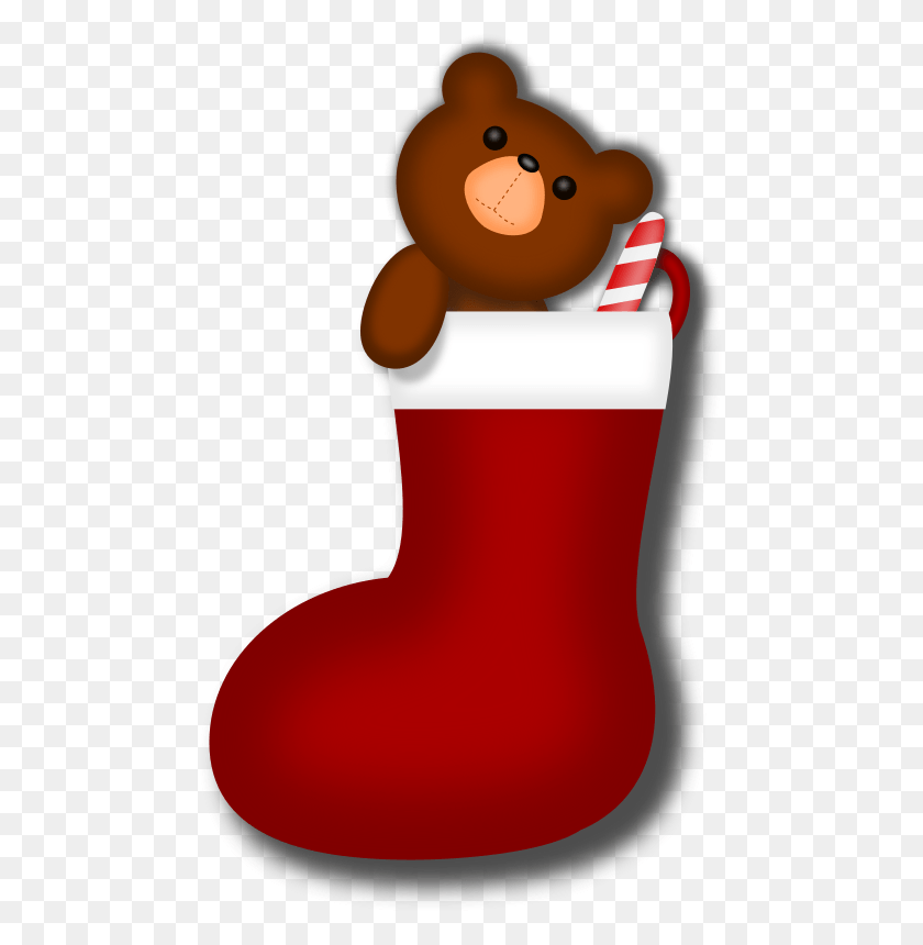 477x800 Use On Your Powerpoints Free Cute Christmas Stocking Cute Christmas Stocking Clipart, Stocking, Gift HD PNG Download