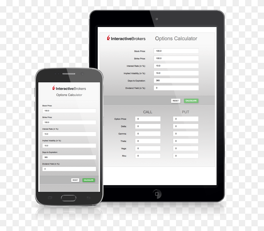 635x675 Use The Free Option Calculator Web App On Your Desktop Options Calculator, Mobile Phone, Phone, Electronics HD PNG Download