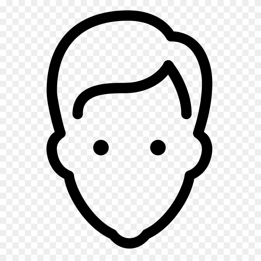 User Male Icon, Gray Clipart PNG