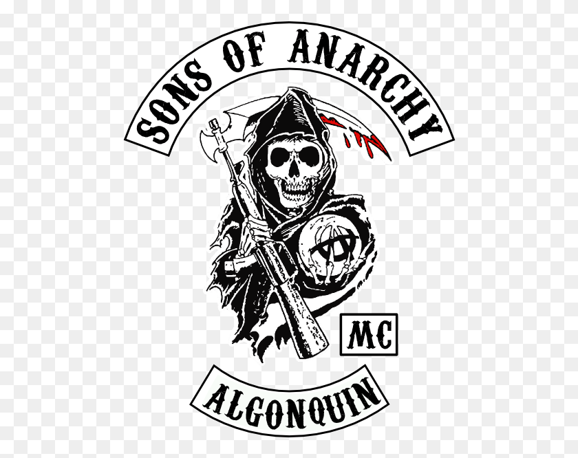484x606 User Posted Image Sons Of Anarchy California Logo, Pirate, Person, Human HD PNG Download