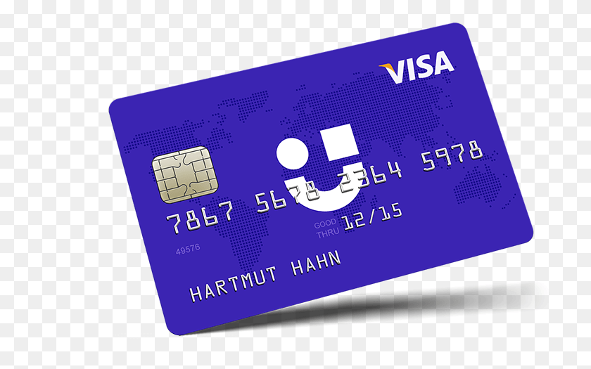733x465 Userlane Credit Card Visa Card Userlane Purple Creditcard Graphic Design, Text, Business Card, Paper HD PNG Download