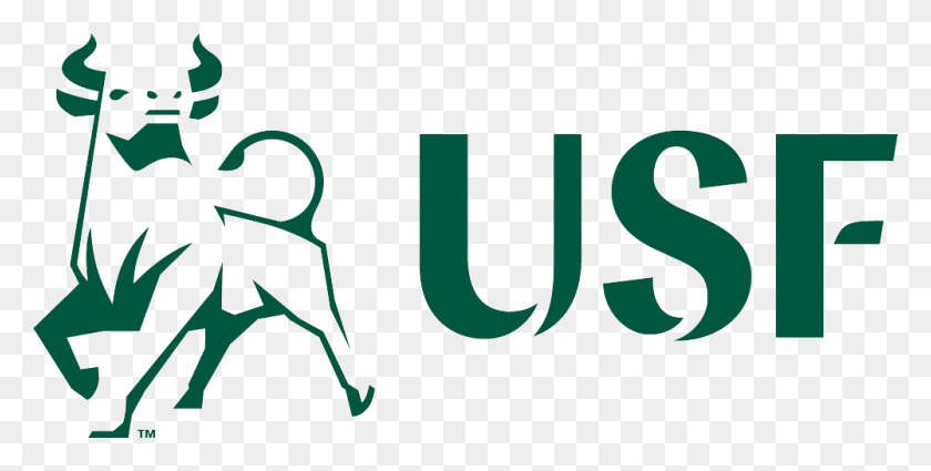 1000x469 Usf Logo University Of South Florida Usf New Logo, Symbol, Trademark, Word HD PNG Download