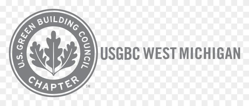 1960x755 Usgbc West Michigan Logo Circle, Symbol, Trademark, Text HD PNG Download