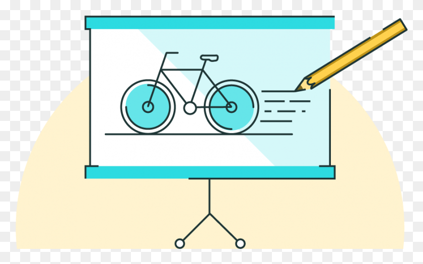 872x519 Using Powerpoint 2016 To Create Hand Drawn Videos Circle, Bicycle, Vehicle, Transportation HD PNG Download
