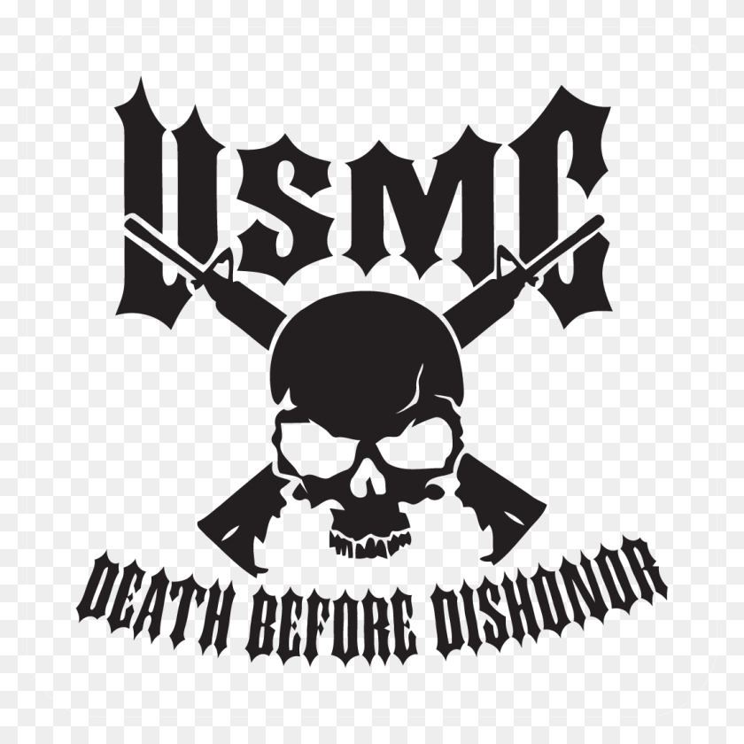 1051x1051 Usmc Death Before Dishonor Usmc Tattoos, Symbol, Stencil, Weapon HD PNG Download
