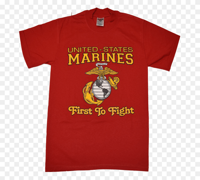 683x696 Usmc First To Fight Barcelona T Shirt Design, Clothing, Apparel, T-shirt HD PNG Download