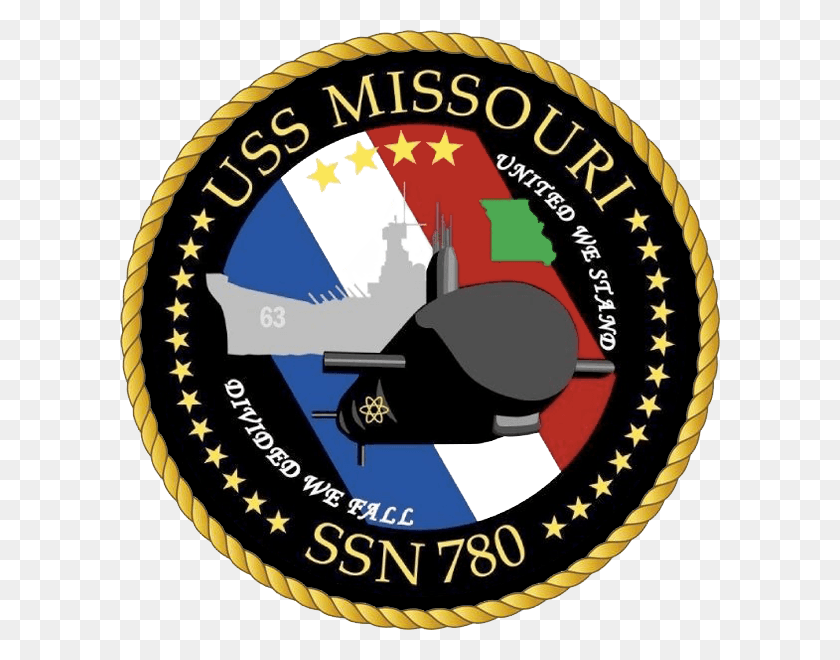 600x600 Uss Missouri Is The Seventh Virginia Class Attack Submarine Uss Missouri Logo, Symbol, Label, Text HD PNG Download