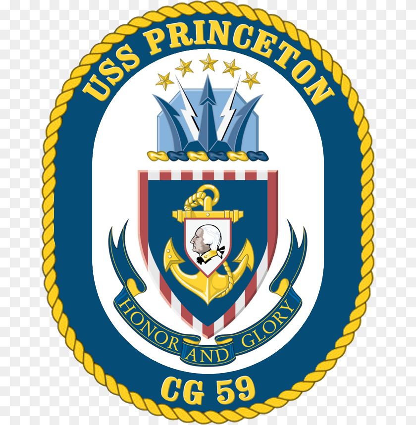 674x858 Uss Princeton Cg 59 Crest, Badge, Emblem, Logo, Symbol Clipart PNG