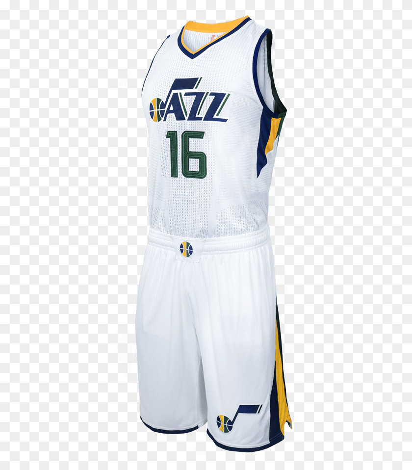 372x898 Utah Jazz White Jersey, Clothing, Apparel, Person HD PNG Download