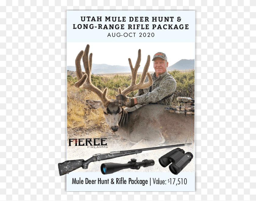 463x601 Utah Mule Deer Hunt Amp Long Range Rifle Package Elk, Person, Human, Antelope HD PNG Download