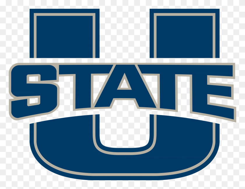 3451x2600 Utah State Football Logo, Symbol, Trademark, Text HD PNG Download