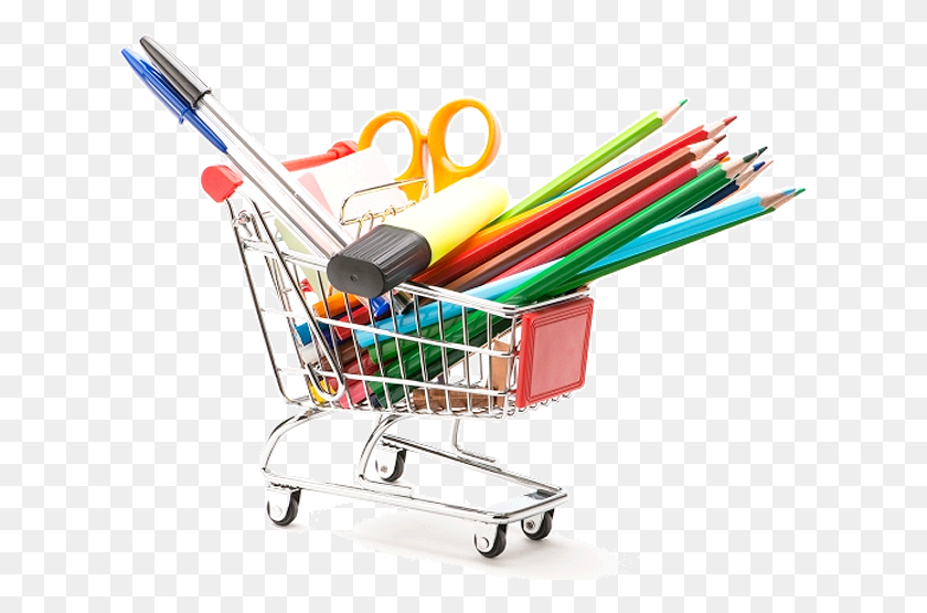 625x495 Utiles Escolares Back To School Shopping Cart, Toy HD PNG Download