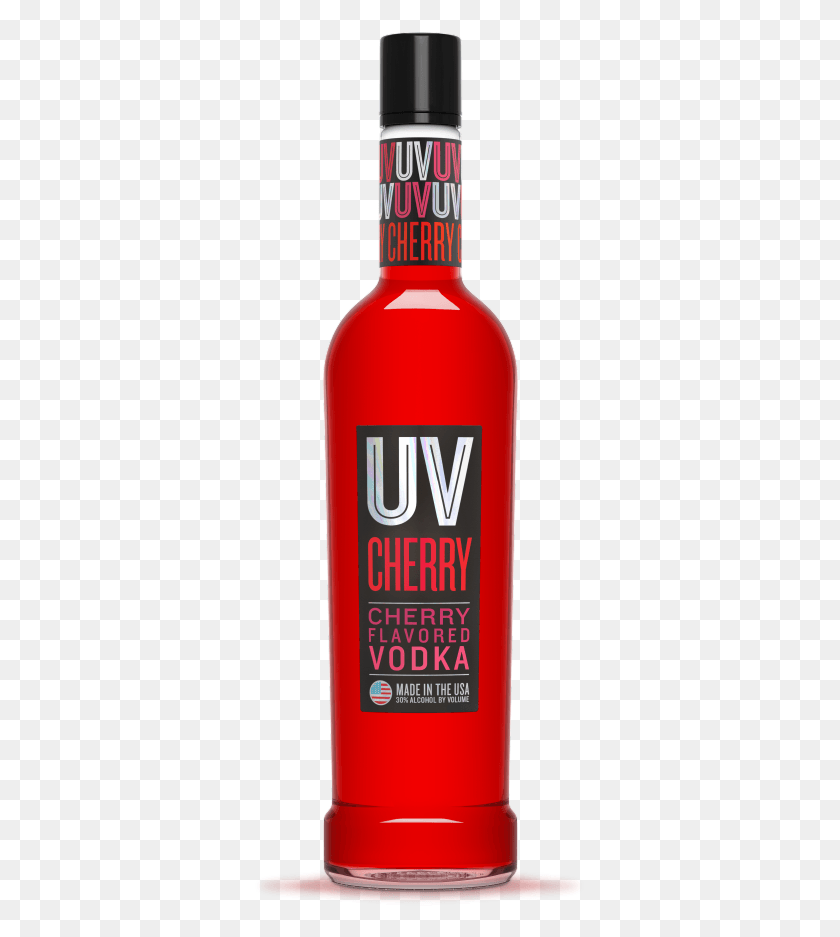335x877 Uv Cherry Uv Cherry Vodka, Bottle, Ketchup, Food HD PNG Download