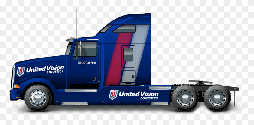 1004x457 Uvl Brand Semi Truck Trailer Truck, Vehicle, Transportation, Wheel HD PNG Download