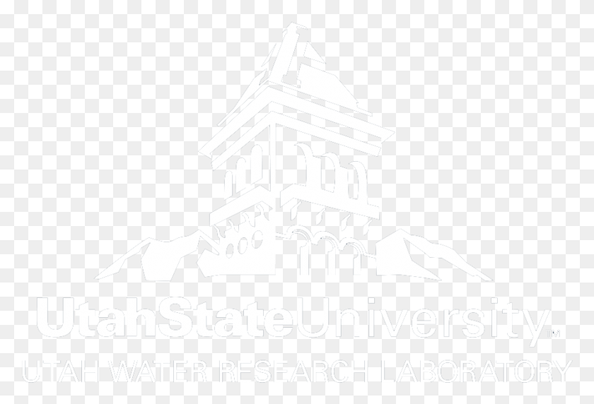 889x584 Uwrl Vertical Watermark With With No Background Utah State University White Logo, Architecture, Building, Tower HD PNG Download