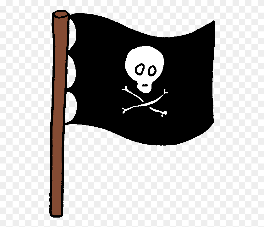 528x662 V 7 9 Изображение Пиратского Флага, Трафарет, Символ Hd Png Скачать
