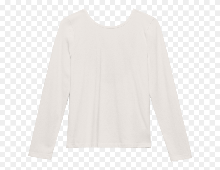 629x590 V Back Longsleeve Pastel Beige Long Sleeved T Shirt, Long Sleeve, Sleeve, Clothing HD PNG Download