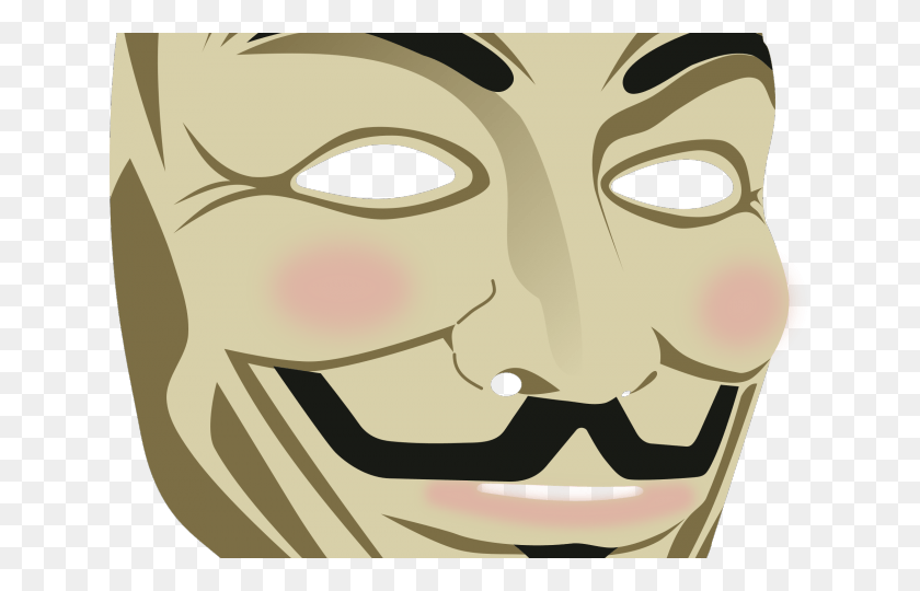 640x480 V For Vendetta Clipart Fawkes Mask Vendetta Mask Clip Art, Cabeza, Gato, Mascota Hd Png