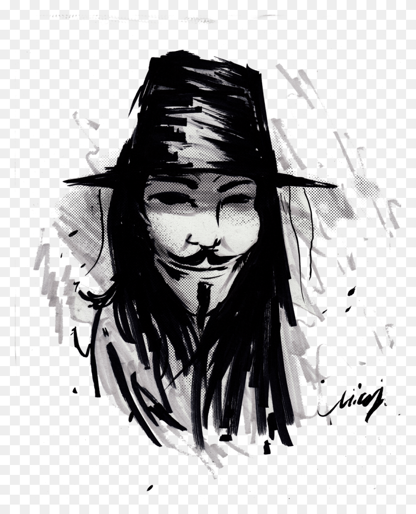 1100x1381 Descargar Png / V De Vendetta Pic V De Vendetta, Persona, Stencil Hd Png