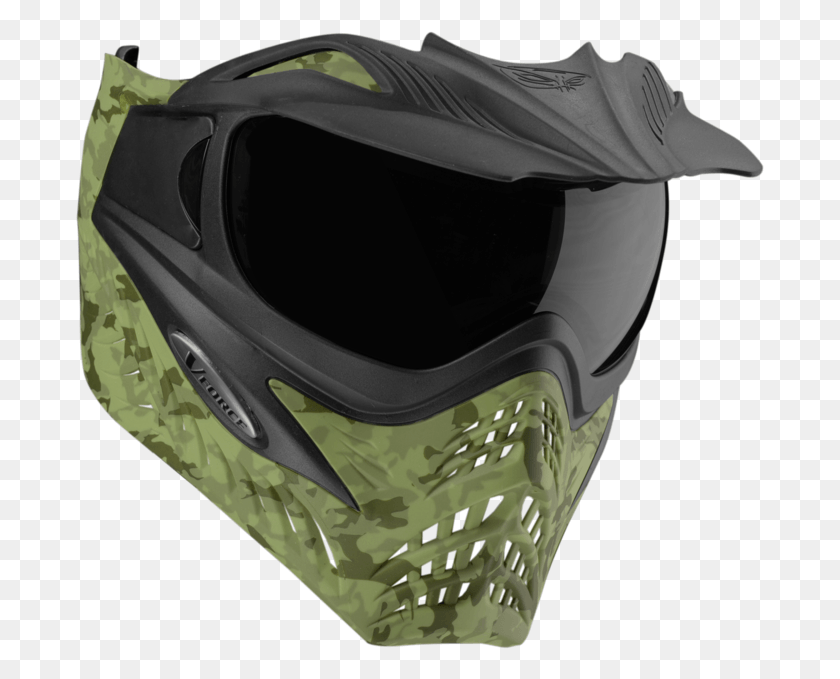 689x619 V Force Grill Paintball Mask Se Jungle Camo Green Mascara V Force Grill, Clothing, Apparel, Helmet HD PNG Download