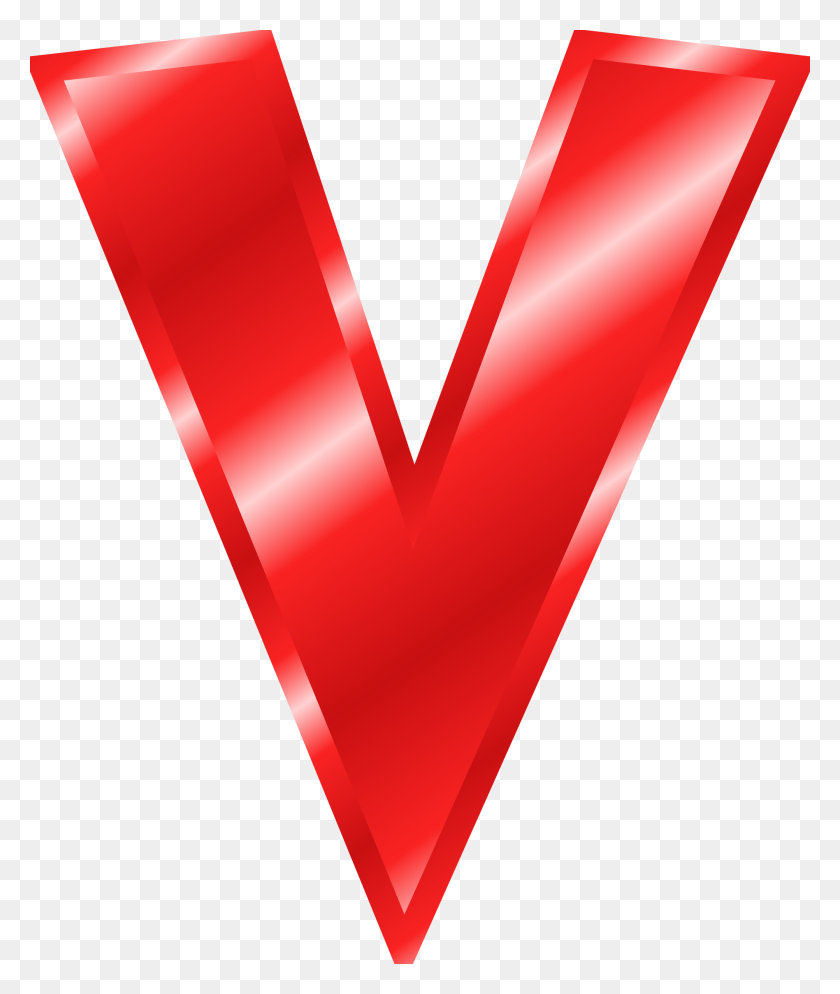 2004x2400 V Letter Pic Большая Красная Буква V, Треугольник, Сердце, Графика Hd Png Скачать