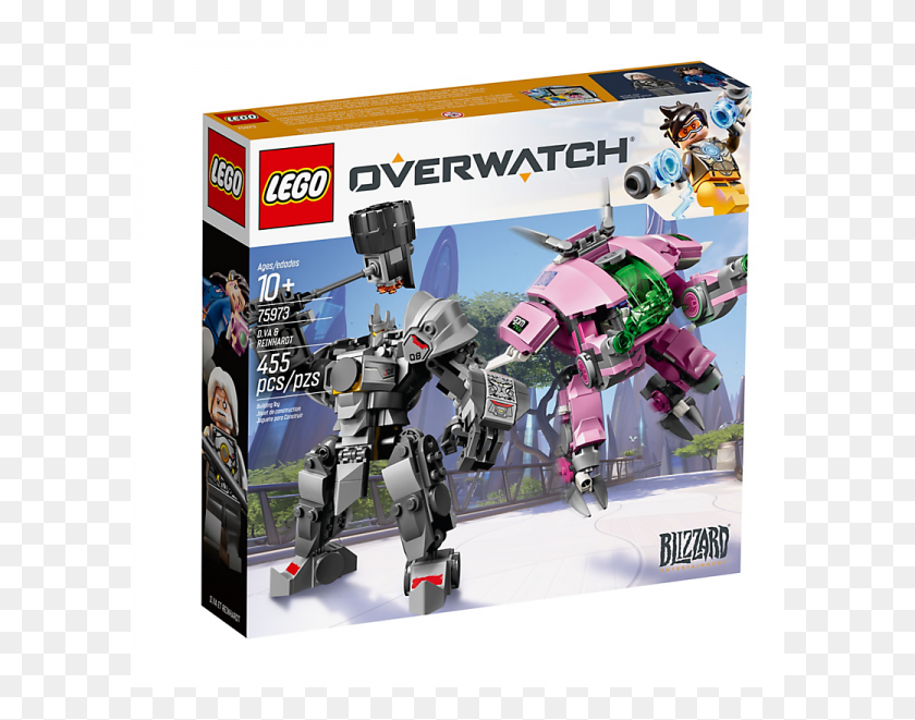 601x601 Descargar Png Va Amp Reinhardt Lego Overwatch Dva Reinhardt, Robot, Persona Hd Png
