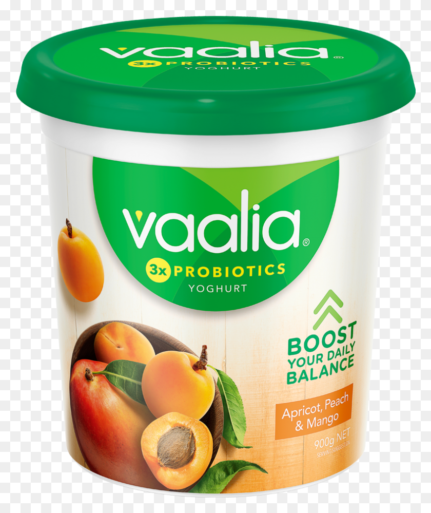 788x949 Vaalia Low Fat Apricot Peach Amp Mango 900g Vaalia Yoghurt, Food, Yogurt, Dessert HD PNG Download
